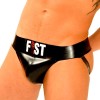 Fist Rubber Jock • Black • Front Logo