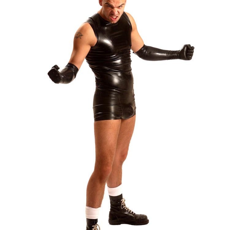 Elbow Rubber Gloves • Black