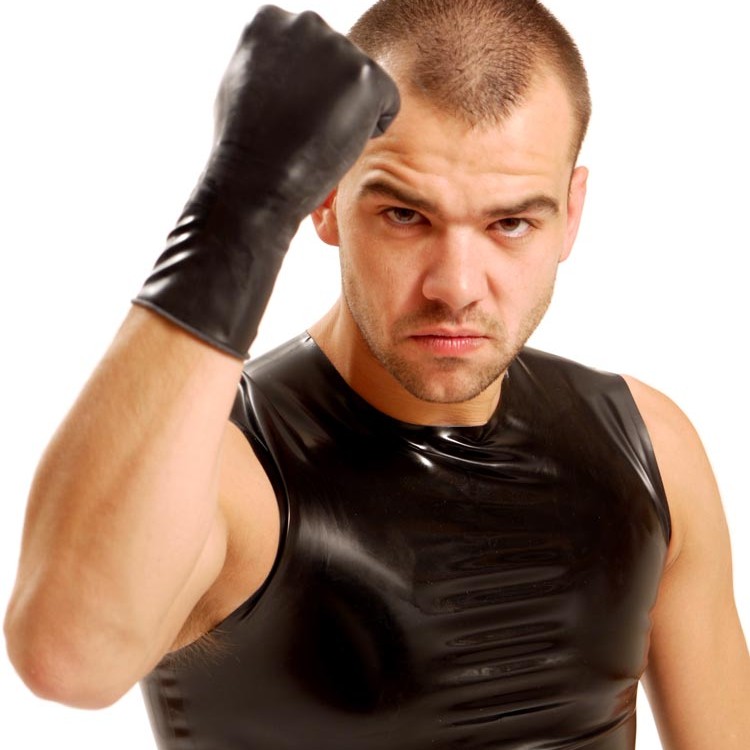 Wrist Rubber Gloves • Black