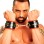 Fist Leather Wrist Cuffs • Black/Red