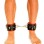 Fist Leather Ankle Cuffs • Black/Red