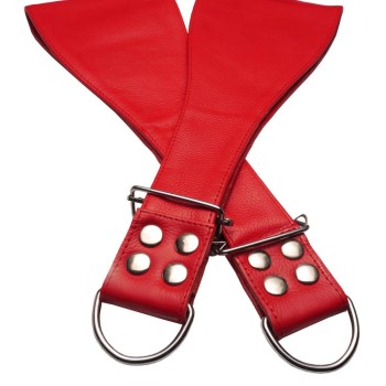 Leather Boot Restraints • Red