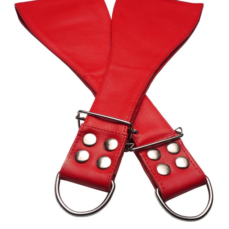 Leather Boot Restraints • Red